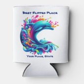 ドルフィンカラフルスプラッシュ 缶クーラー (正面)