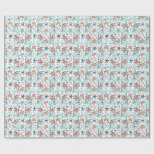 ドルフィンクリスマスラッピング紙 ラッピングペーパー (フラット)