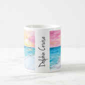 ドルフィンクルーズ絵画サンセットバイジャストダールマグ コーヒーマグカップ (中央)