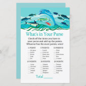 ドルフィンゲームの赤ちゃんシャワーの中に何がある (正面/裏面)