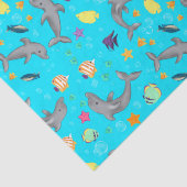 ドルフィンサマーキッズブルー誕生日ティッシュペーパー 薄葉紙 (詳細)