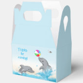 ドルフィンサマーキッズブルー誕生日ビーフボックス フェイバーボックス (見開き)