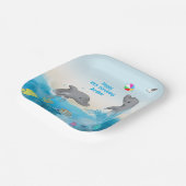 ドルフィンサマースイムおもしろい紙プレート ペーパープレート (傾斜あり)