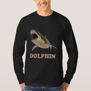 ドルフィンサメ混乱いたずらミーム大人のユーモア Tシャツ