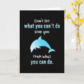 ドルフィンシードルフィンフィッシュ動物海ギフトアイディア カード (黄色い花)