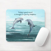 ドルフィンジャンピングブルーウォーターカラーネームことわざ マウスパッド (マウス)
