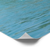 ドルフィンジャンピング熱帯ビーチポスター ポスター (角)