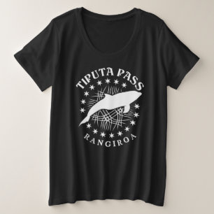 ドルフィンスキューバダイビングランジロアラグーン – Tiputa Pass プラスサイズTシャツ