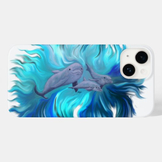 ドルフィンスクールで Case-Mate iPhoneケース (裏面 (横))
