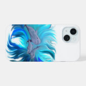 ドルフィンスクールで iPhone 15ケース (裏面横)