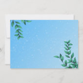 ドルフィンスノーグローブバースデーパーティ招待状 招待状 (裏面)