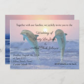 ドルフィンズアットサンライズビーチ結婚式 案内状 (正面/裏面)