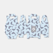 ドルフィンズインザシーパターン子供の誕生日パーティー フェイバーボックス (折り畳みなし)