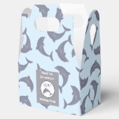 ドルフィンズインザシーパターン子供の誕生日パーティー フェイバーボックス (オープン)