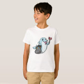 ドルフィンズクリーナーとゴミバッグ Tシャツ (正面フル)