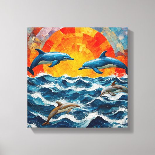 ドルフィンズシースケープ キャンバスプリント (正面)