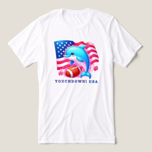 ドルフィンタッチダウンUSA トライブレンドＴシャツ (デザイン正面)