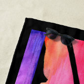 ドルフィントロピカルパラダイスパーソナライズされたビーチタオル ビーチタオル (インサイチュ)