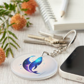 ドルフィンドリームアクリル運キーチェーン – 魔法 キーホルダー (正面右)