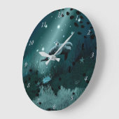 ドルフィンドリーム ラージ壁時計 (傾斜)