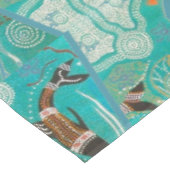 ドルフィンドレミングアボリジナルアートテーブルクロス テーブルクロス (アングル)