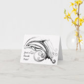 ドルフィンノートカード カード (黄色い花)