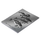 ドルフィンノートパーソナライズされたドルフィンアートジャーナル ノートブック (左側)