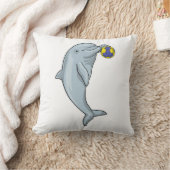 ドルフィンハンドボール選手ハンドボール クッション (ブランケット)