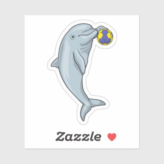 ドルフィンハンドボール選手ハンドボール シール (シート)