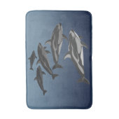 ドルフィンバスマットドルフィンアートバスルーム バスマット (正面縦)