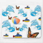 ドルフィンバタフライマウスパッド! マウスパッド (正面)