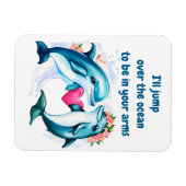 ドルフィンバレンタインのカード マグネット (横)