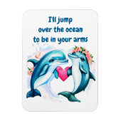 ドルフィンバレンタインのカード マグネット (縦)