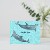 ドルフィンパーティーキッズポストカードからありがとう ポストカード (スタンド正面)