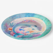 ドルフィンパーティープレート ペーパープレート (アングル)