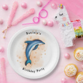 ドルフィンパーティー ペーパープレート (パーティー)
