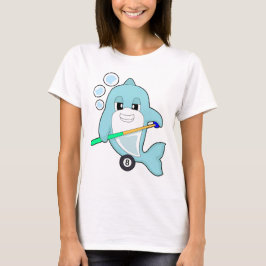ドルフィンビリヤード キュー スポーツ Tシャツ