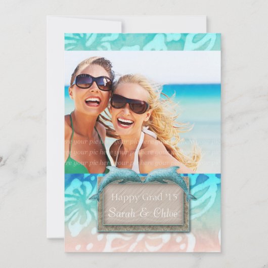 ドルフィンビーチグラードルアウ(ハワイ式宴会)パーティー発表写真 招待状 (正面)