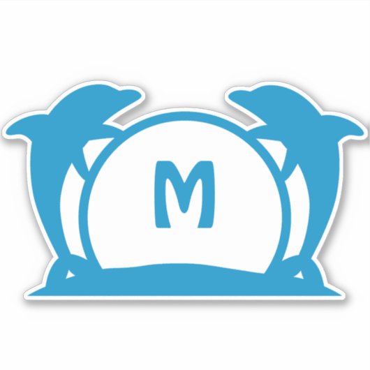 ドルフィンビーチフロントメールボックスアドレスステッカー シール (正面)