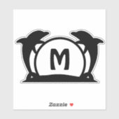 ドルフィンビーチフロントメールボックスアドレスステッカー シール (シート)