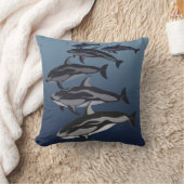 ドルフィンピローホワイトサイドドルフィン装飾用クッション クッション (ブランケット)
