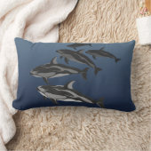 ドルフィンピローホワイトサイドドルフィン装飾用クッション ランバークッション (ブランケット)