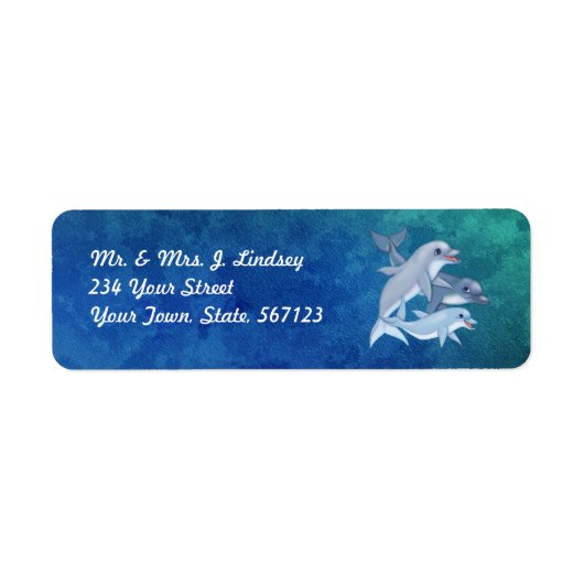 ドルフィンファミリラベル ラベル (正面)