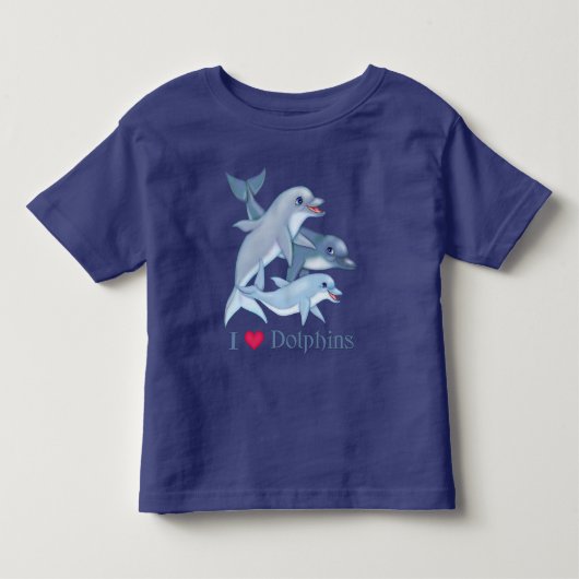 ドルフィンファミリー トドラーTシャツ (正面)