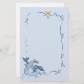 ドルフィンファミリー 便箋 (正面/裏面)