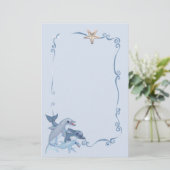 ドルフィンファミリー 便箋 (スタンド正面)