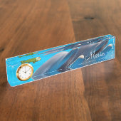 ドルフィンフィッシュ机用ネームプレート デスクネームプレート (側面)