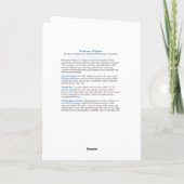 ドルフィンフリップアウト誕生日カード カード (裏面)