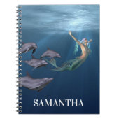 ドルフィンフレンズ付き人魚海 ノートブック (正面)