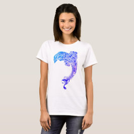 ドルフィンブルーパターン Tシャツ